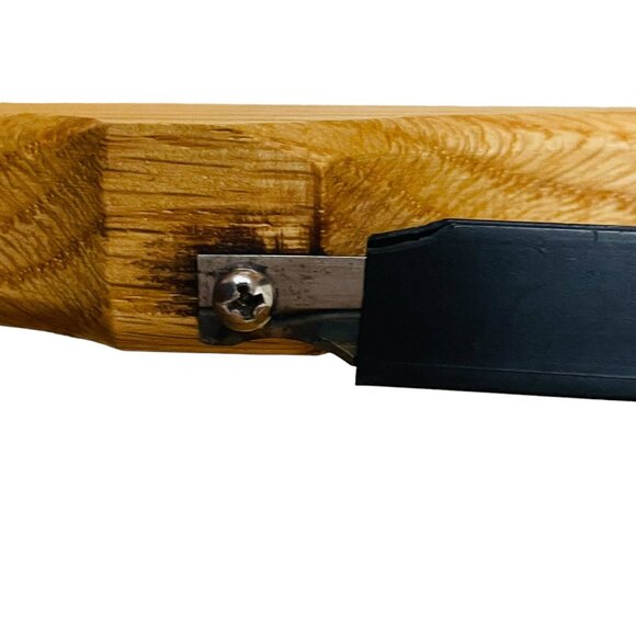 Handcrafted Wooden Bow Bread Knife With 8 1/2 Inch Blade - Picture 4 of 6